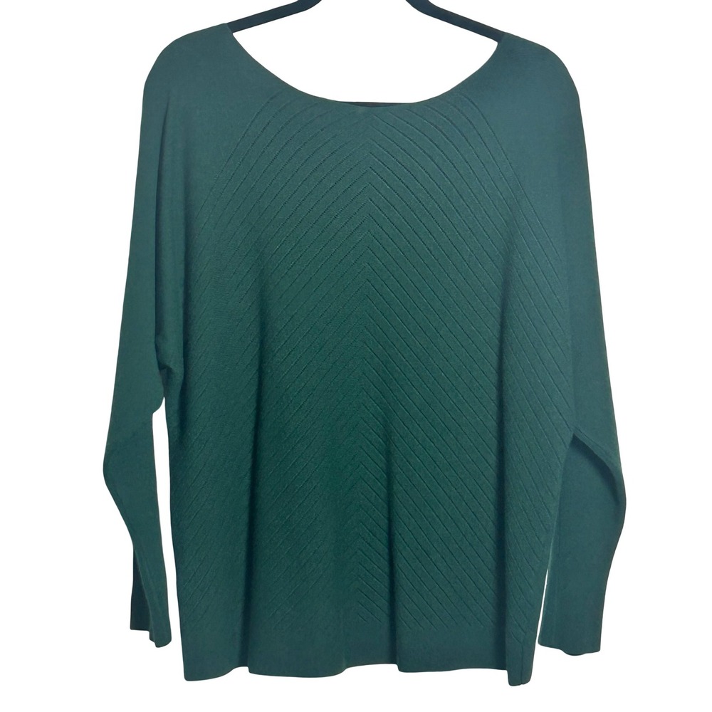 Milano Chevron Knit Sweater Size XL‎ Luxe Soft Stretch Rich Comfy Casual